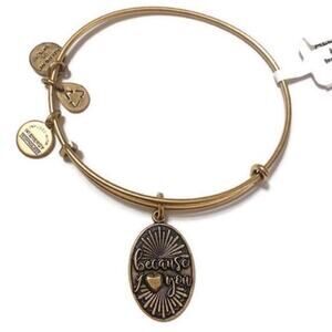 Alex and Ani Because I Love You II Bracelet Rafaelian Gold NWT